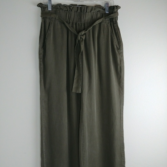 Thread & Supply Pants - Thread & Supply paperbag waist wide leg pant large
